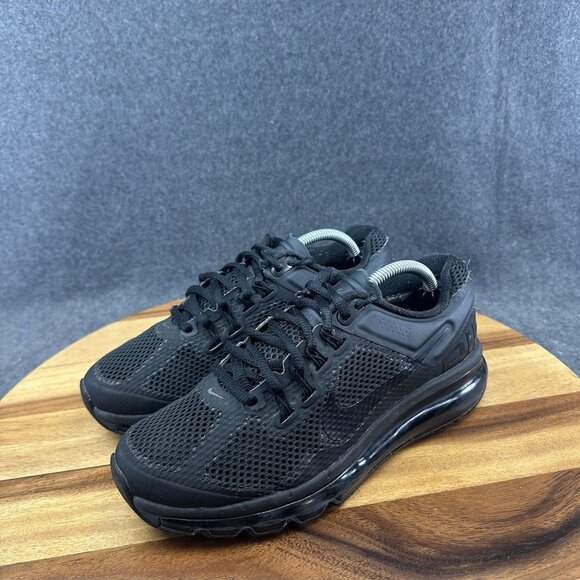 Nike Air Max 2013 GS Triple Black Athletic Shoes Sneakers GS Sz 5.5Y 555426-010 - Picture 5 of 10